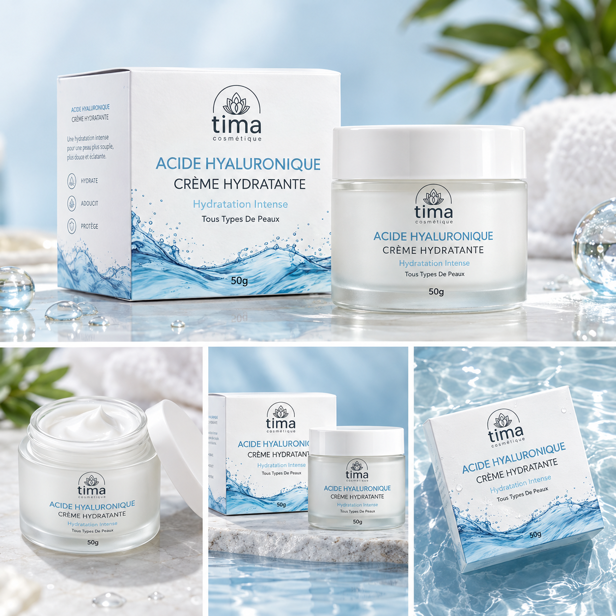 Crème hydratante Acide Hyaluronique (50 ml) – Image 2